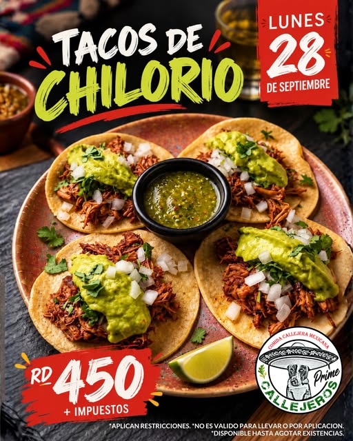 Oferta publicada por ESTOS SI SON TACOS NO CHINGADERAS