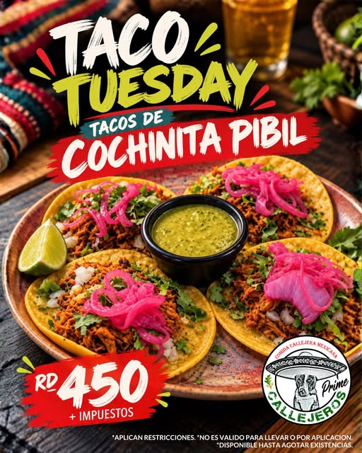 Oferta publicada por ESTOS SI SON TACOS NO CHINGADERAS