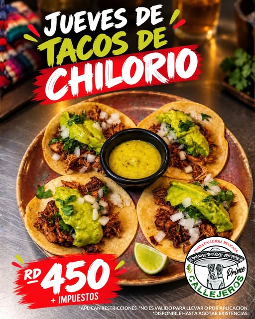 Oferta publicada por ESTOS SI SON TACOS NO CHINGADERAS